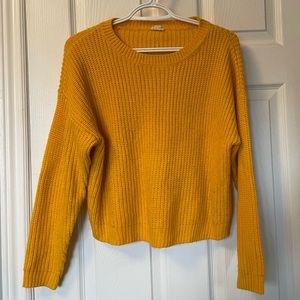 Garage mustard yellow knit sweater